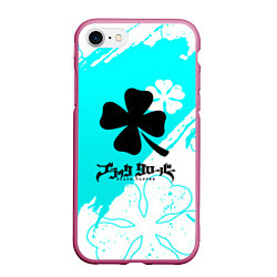 Чехол iPhone 7/8 матовый Black Clover best anime, цвет: 3D-малиновый