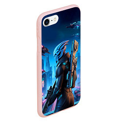 Чехол iPhone 7/8 матовый Mass Effect - ai art, цвет: 3D-светло-розовый — фото 2