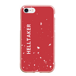 Чехол iPhone 7/8 матовый Helltaker, цвет: 3D-светло-розовый