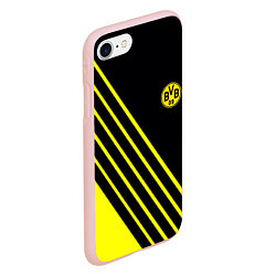 Чехол iPhone 7/8 матовый Borussia sport line uniform, цвет: 3D-светло-розовый — фото 2