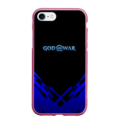 Чехол iPhone 7/8 матовый God of War geometry steel, цвет: 3D-малиновый