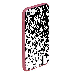Чехол iPhone 7/8 матовый Камуфляж городской, цвет: 3D-малиновый — фото 2