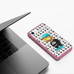 Чехол iPhone 7/8 матовый Bart Just Us, цвет: 3D-малиновый — фото 2