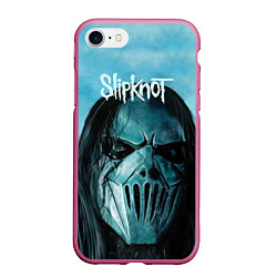 Чехол iPhone 7/8 матовый Slipknot, цвет: 3D-малиновый