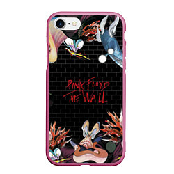Чехол iPhone 7/8 матовый Pink Floyd: The Wall, цвет: 3D-малиновый