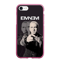 Чехол iPhone 7/8 матовый Eminem: You, цвет: 3D-малиновый