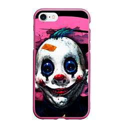Чехол iPhone 7/8 матовый Клоун, цвет: 3D-малиновый