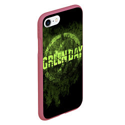Чехол iPhone 7/8 матовый Green Day: Acid Voltage, цвет: 3D-малиновый — фото 2