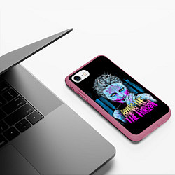 Чехол iPhone 7/8 матовый BMTH: Acid Girl, цвет: 3D-малиновый — фото 2