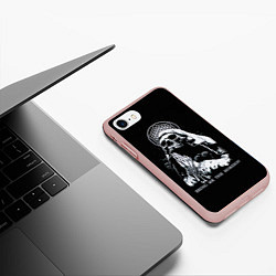 Чехол iPhone 7/8 матовый BMTH: Skull Pray, цвет: 3D-светло-розовый — фото 2