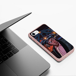 Чехол iPhone 7/8 матовый Emmett Lathrop Brown, цвет: 3D-светло-розовый — фото 2