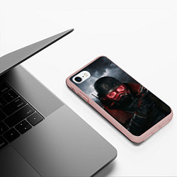 Чехол iPhone 7/8 матовый Fallout: New Vegas, цвет: 3D-светло-розовый — фото 2