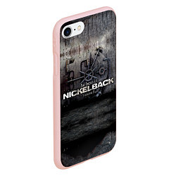Чехол iPhone 7/8 матовый Nickelback Repository, цвет: 3D-светло-розовый — фото 2