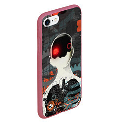 Чехол iPhone 7/8 матовый Three Days Grace, цвет: 3D-малиновый — фото 2
