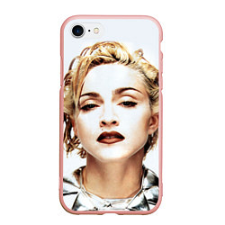 Чехол iPhone 7/8 матовый Мадонна, цвет: 3D-светло-розовый