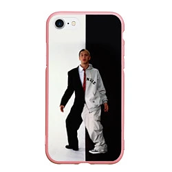 Чехол iPhone 7/8 матовый Eminem: Black & White, цвет: 3D-баблгам
