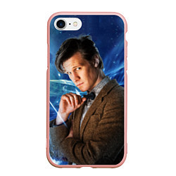 Чехол iPhone 7/8 матовый 11th Doctor Who, цвет: 3D-светло-розовый