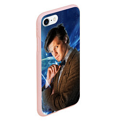 Чехол iPhone 7/8 матовый 11th Doctor Who, цвет: 3D-светло-розовый — фото 2