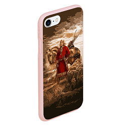 Чехол iPhone 7/8 матовый Русь священная, цвет: 3D-светло-розовый — фото 2