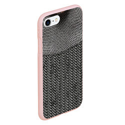 Чехол iPhone 7/8 матовый Кольчуга, цвет: 3D-светло-розовый — фото 2