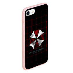 Чехол iPhone 7/8 матовый Umbrella Corporation - 2, цвет: 3D-светло-розовый — фото 2