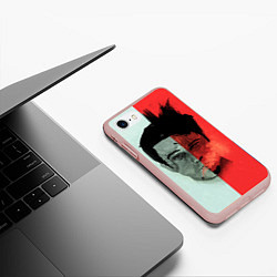 Чехол iPhone 7/8 матовый Norton: White & Red, цвет: 3D-светло-розовый — фото 2
