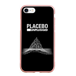 Чехол iPhone 7/8 матовый Placebo: Unplugged, цвет: 3D-светло-розовый