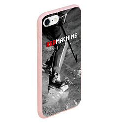 Чехол iPhone 7/8 матовый Red maсhine, цвет: 3D-светло-розовый — фото 2