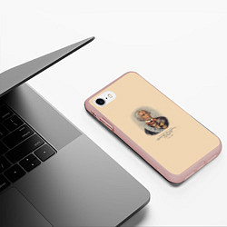 Чехол iPhone 7/8 матовый Александр Суворов 1730-1800, цвет: 3D-светло-розовый — фото 2