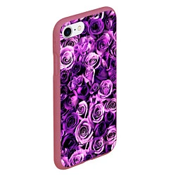 Чехол iPhone 7/8 матовый Цветочки, цвет: 3D-малиновый — фото 2