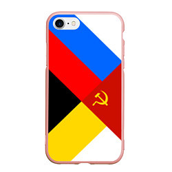 Чехол iPhone 7/8 матовый Вечная Россия, цвет: 3D-светло-розовый