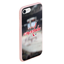 Чехол iPhone 7/8 матовый Washington Capitals, цвет: 3D-светло-розовый — фото 2