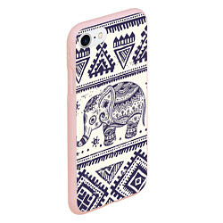 Чехол iPhone 7/8 матовый Африка, цвет: 3D-светло-розовый — фото 2