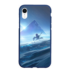 Чехол iPhone XR матовый DESTINY 2, цвет: 3D-тёмно-синий