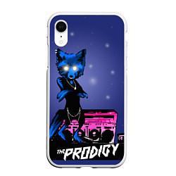 Чехол iPhone XR матовый The Prodigy: Night Fox, цвет: 3D-белый