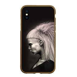 Чехол iPhone XS Max матовый Die Antwoord GIrl, цвет: 3D-коричневый