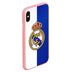 Чехол iPhone XS Max матовый Real Madrid, цвет: 3D-баблгам — фото 2