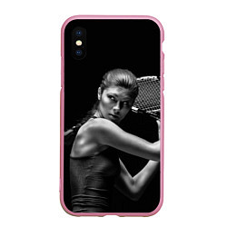 Чехол iPhone XS Max матовый Ответный удар, цвет: 3D-розовый