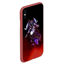 Чехол iPhone XS Max матовый Symbols, цвет: 3D-красный — фото 2