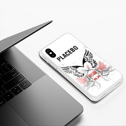 Чехол iPhone XS Max матовый Placebo, цвет: 3D-белый — фото 2