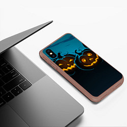 Чехол iPhone XS Max матовый Halloween3, цвет: 3D-коричневый — фото 2