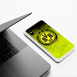 Чехол iPhone XS Max матовый Borussia5, цвет: 3D-белый — фото 2