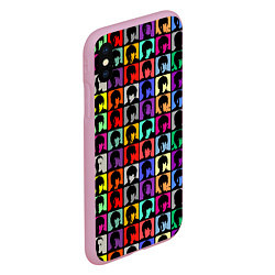 Чехол iPhone XS Max матовый The Beatles: pop-art, цвет: 3D-розовый — фото 2