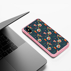 Чехол iPhone XS Max матовый Гринч, цвет: 3D-баблгам — фото 2