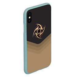 Чехол iPhone XS Max матовый NiP Uniform, цвет: 3D-мятный — фото 2