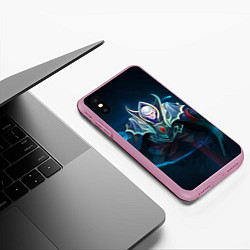 Чехол iPhone XS Max матовый White Invoker, цвет: 3D-розовый — фото 2
