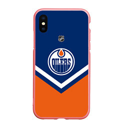 Чехол iPhone XS Max матовый NHL: Edmonton Oilers