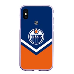 Чехол iPhone XS Max матовый NHL: Edmonton Oilers