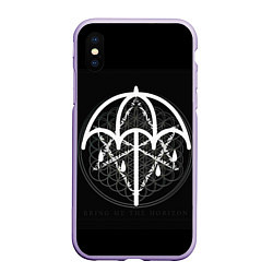 Чехол iPhone XS Max матовый BMTH: Rain Symbol, цвет: 3D-светло-сиреневый