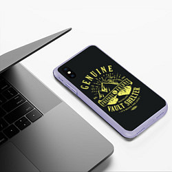 Чехол iPhone XS Max матовый Vault Shelter, цвет: 3D-светло-сиреневый — фото 2